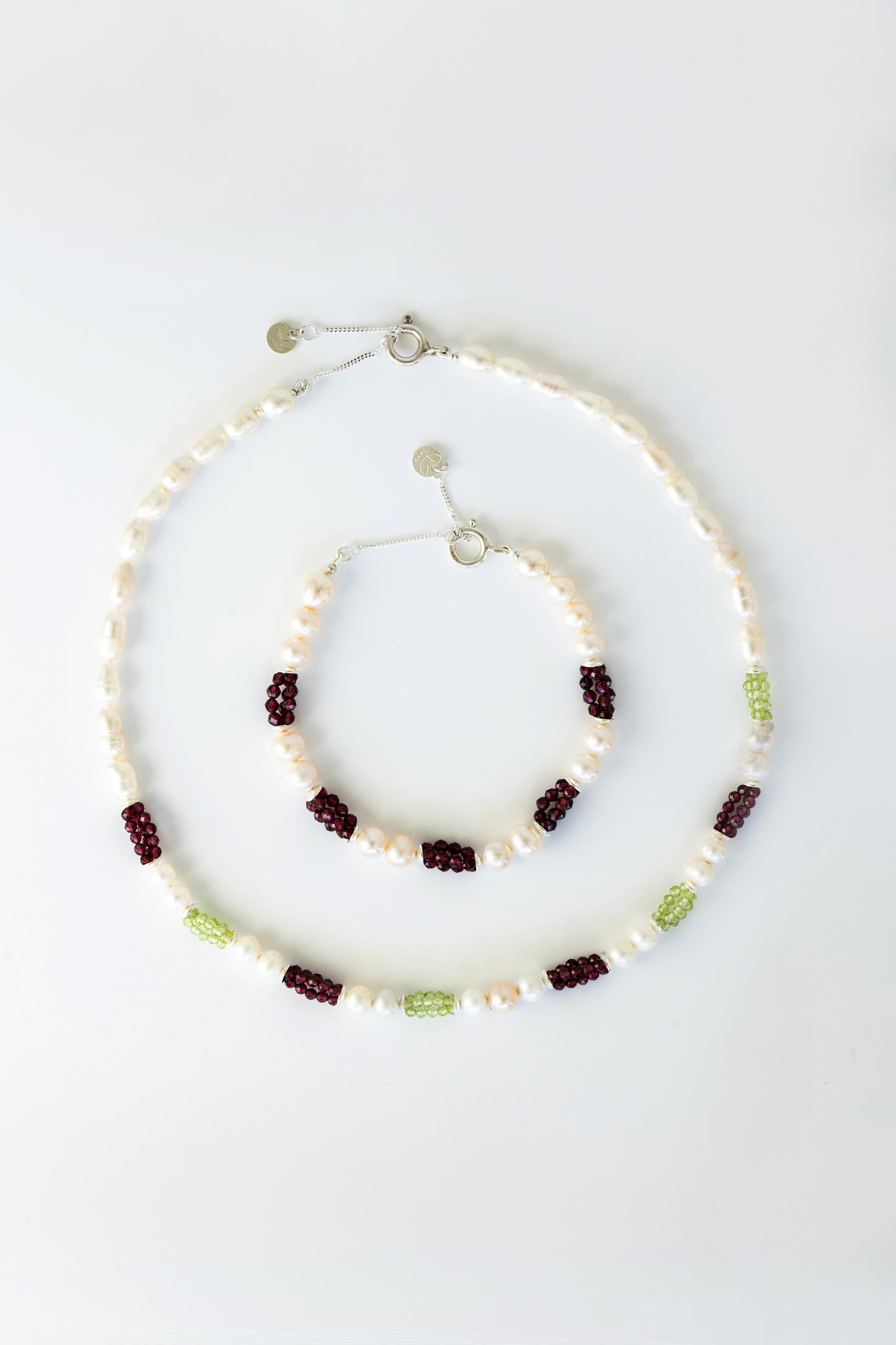 Bracelet Amphitrite version grenat